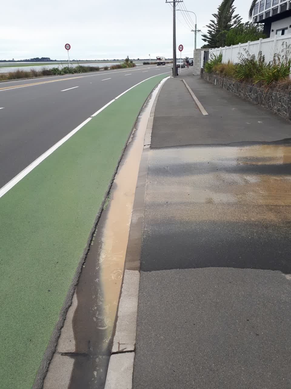 The photograph attached to this wastewater/stormwater report