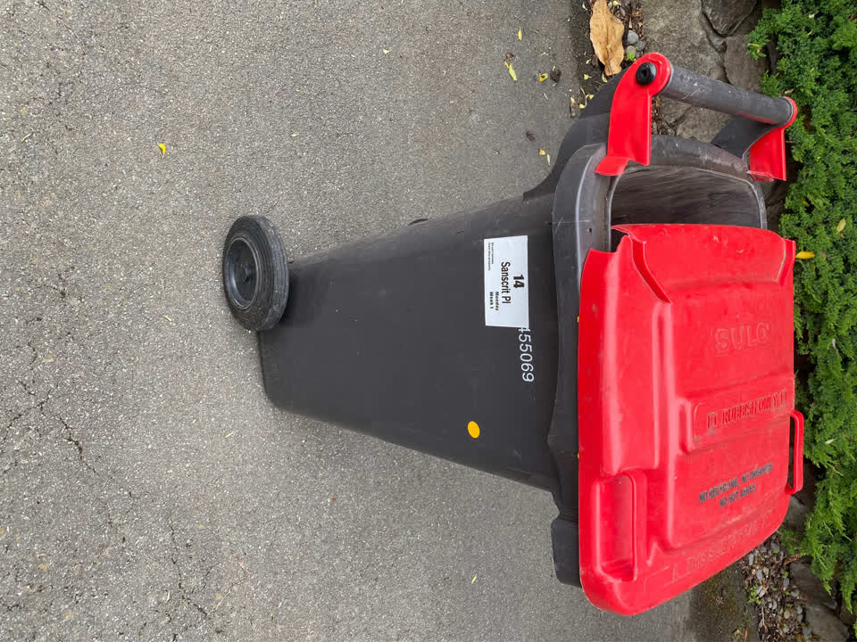 The photograph attached to this rubbish/recycling report