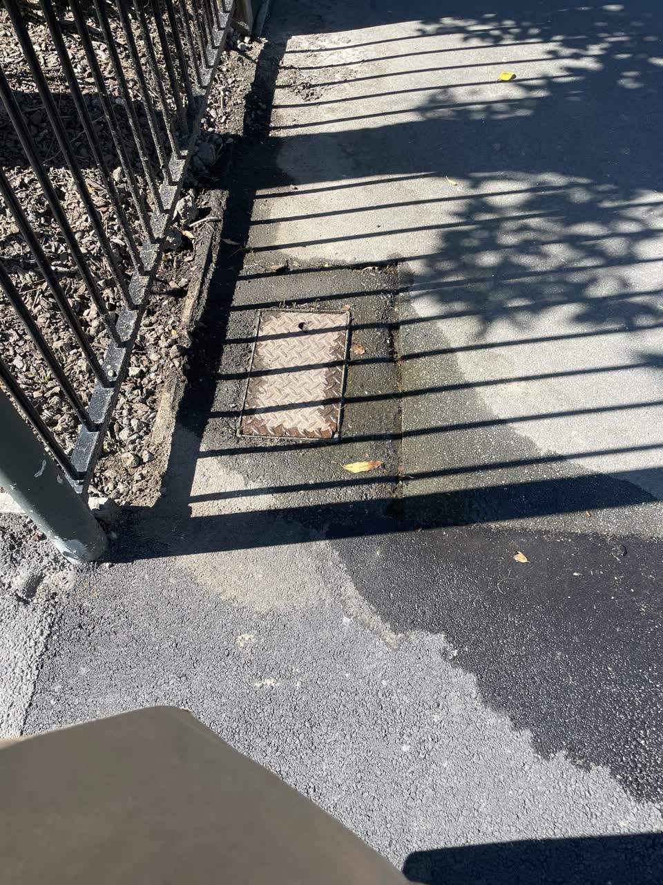 The photograph attached to this water leak report