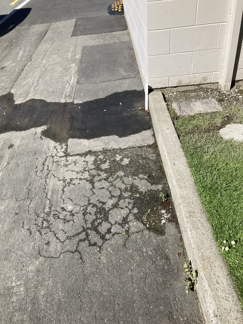 The photograph attached to this water leak report