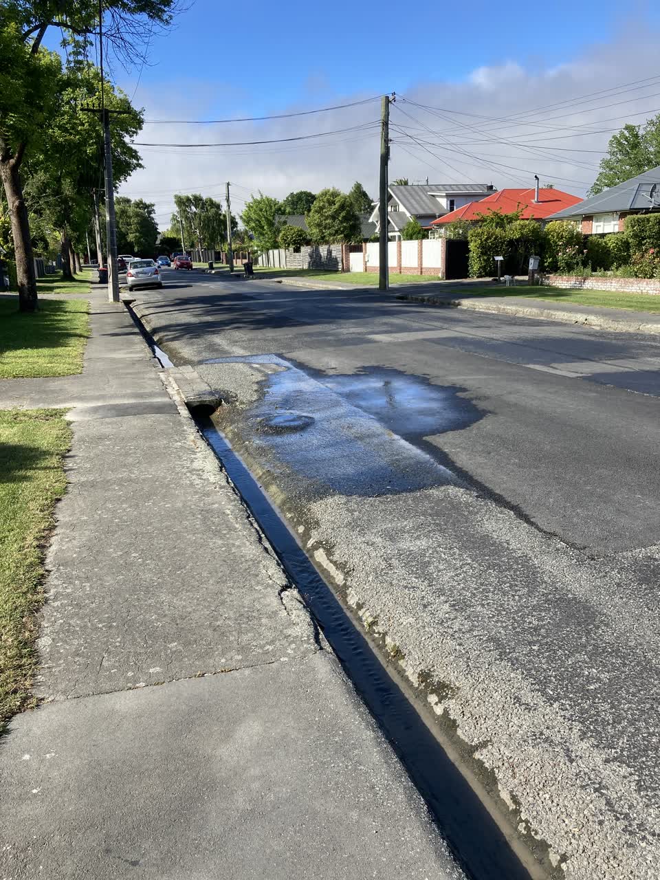 The photograph attached to this water leak report