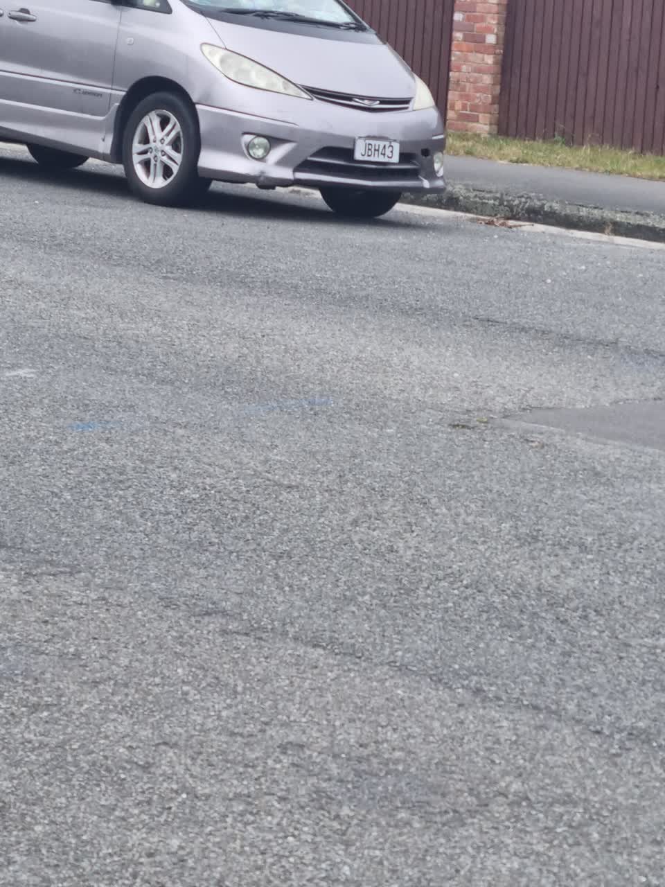 The photograph attached to this roading/streets report