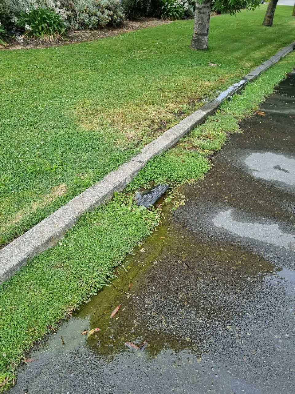 The photograph attached to this water leak report