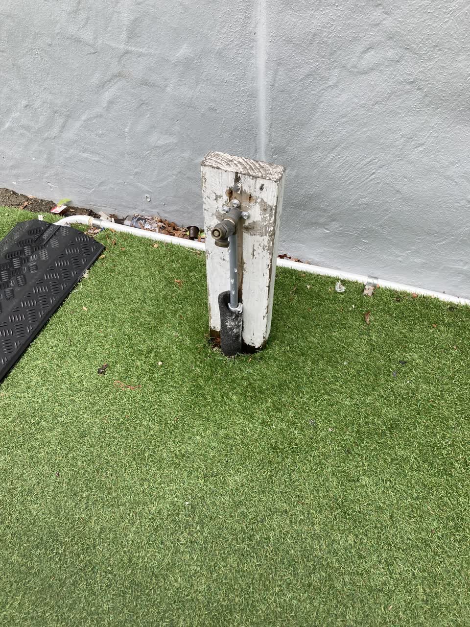 The photograph attached to this water leak report
