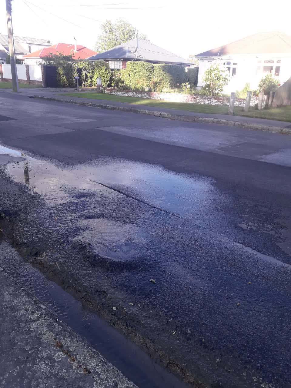 The photograph attached to this water leak report