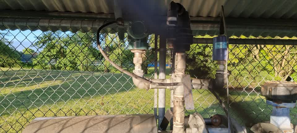 The photograph attached to this water leak report