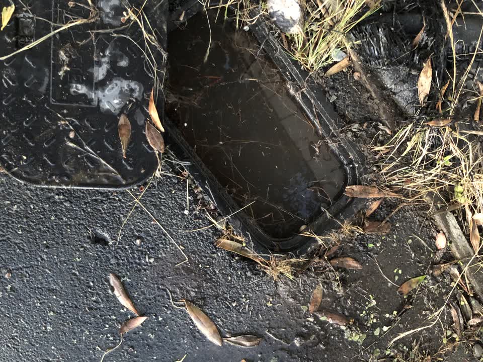 The photograph attached to this water leak report