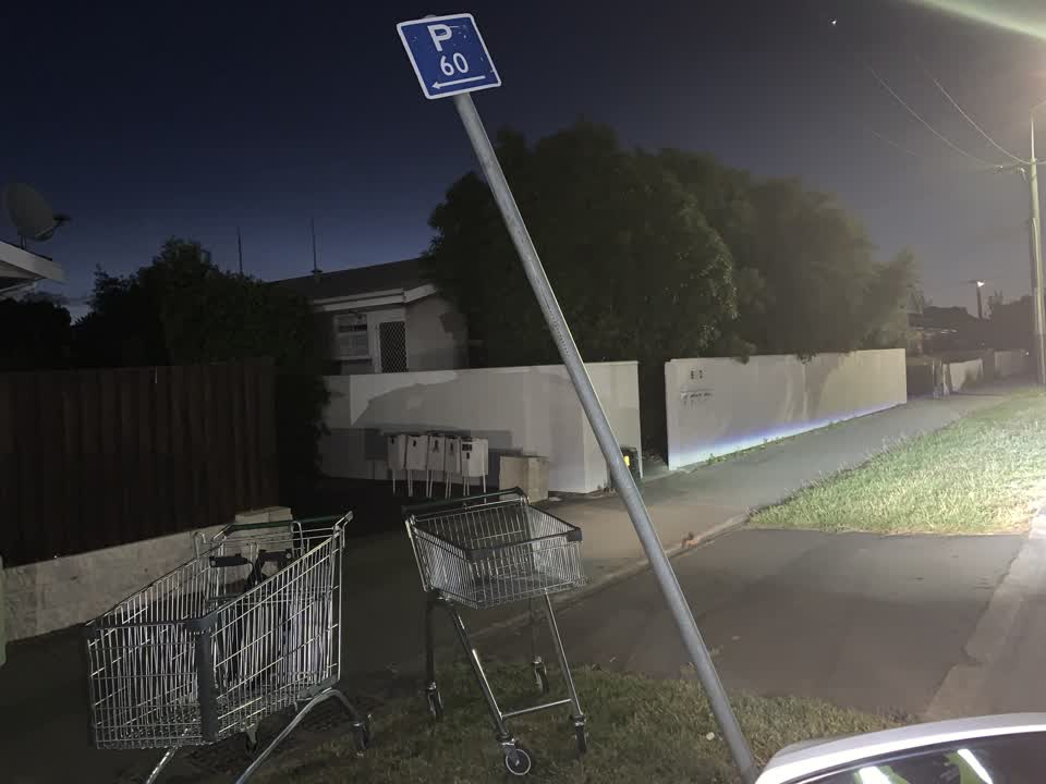 The photograph attached to this roading/streets report
