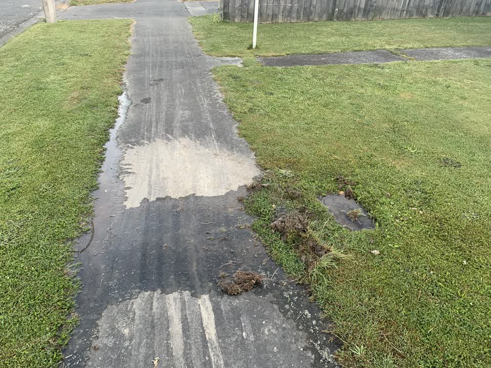 The photograph attached to this water leak report