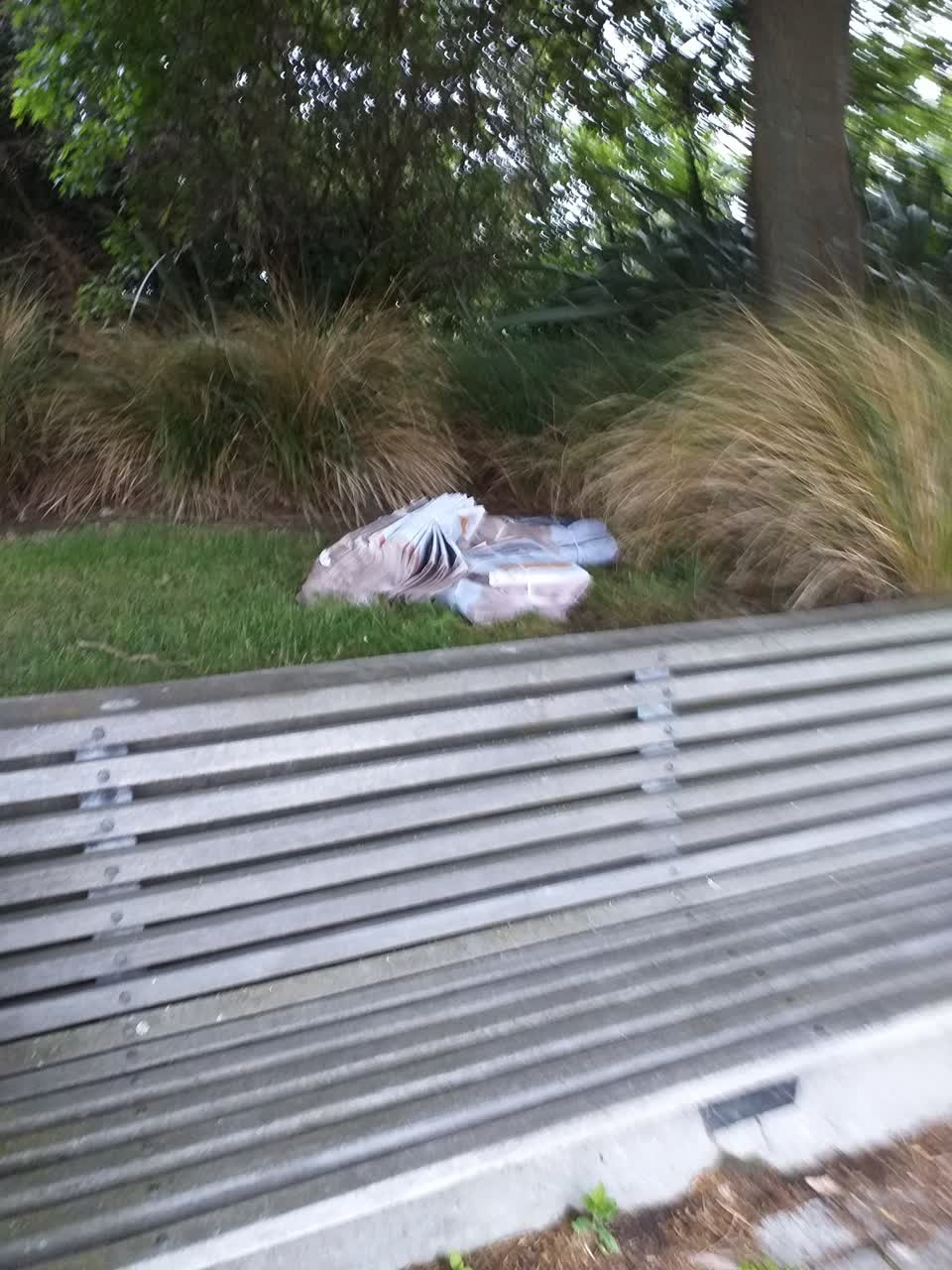 The photograph attached to this rubbish/recycling report