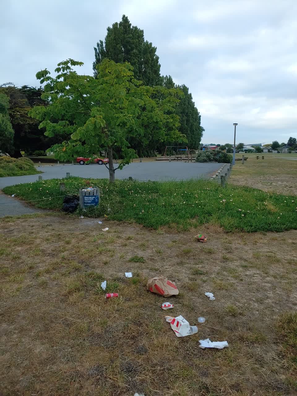 The photograph attached to this rubbish/recycling report