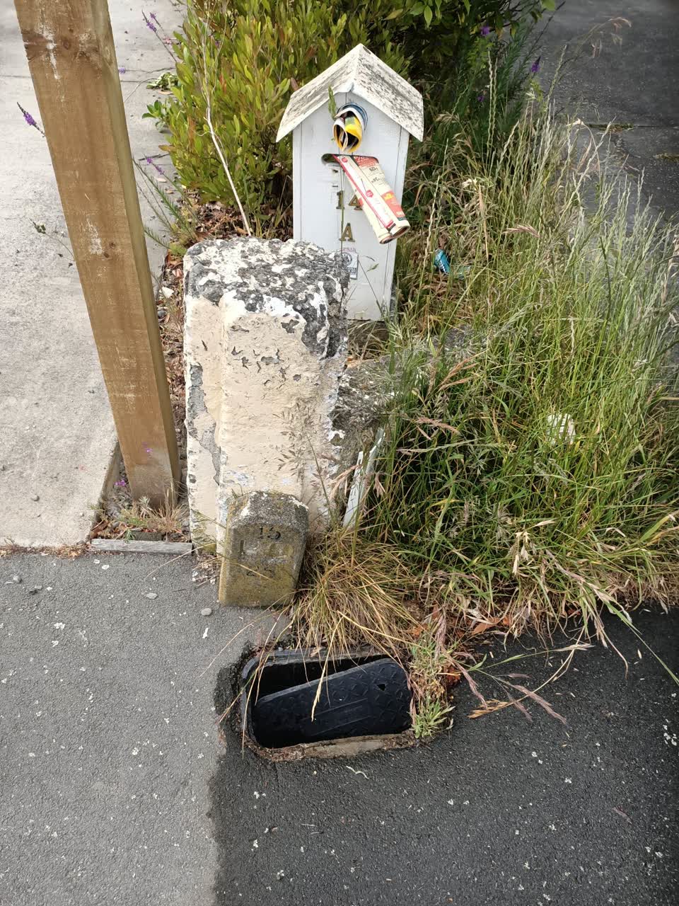The photograph attached to this water leak report