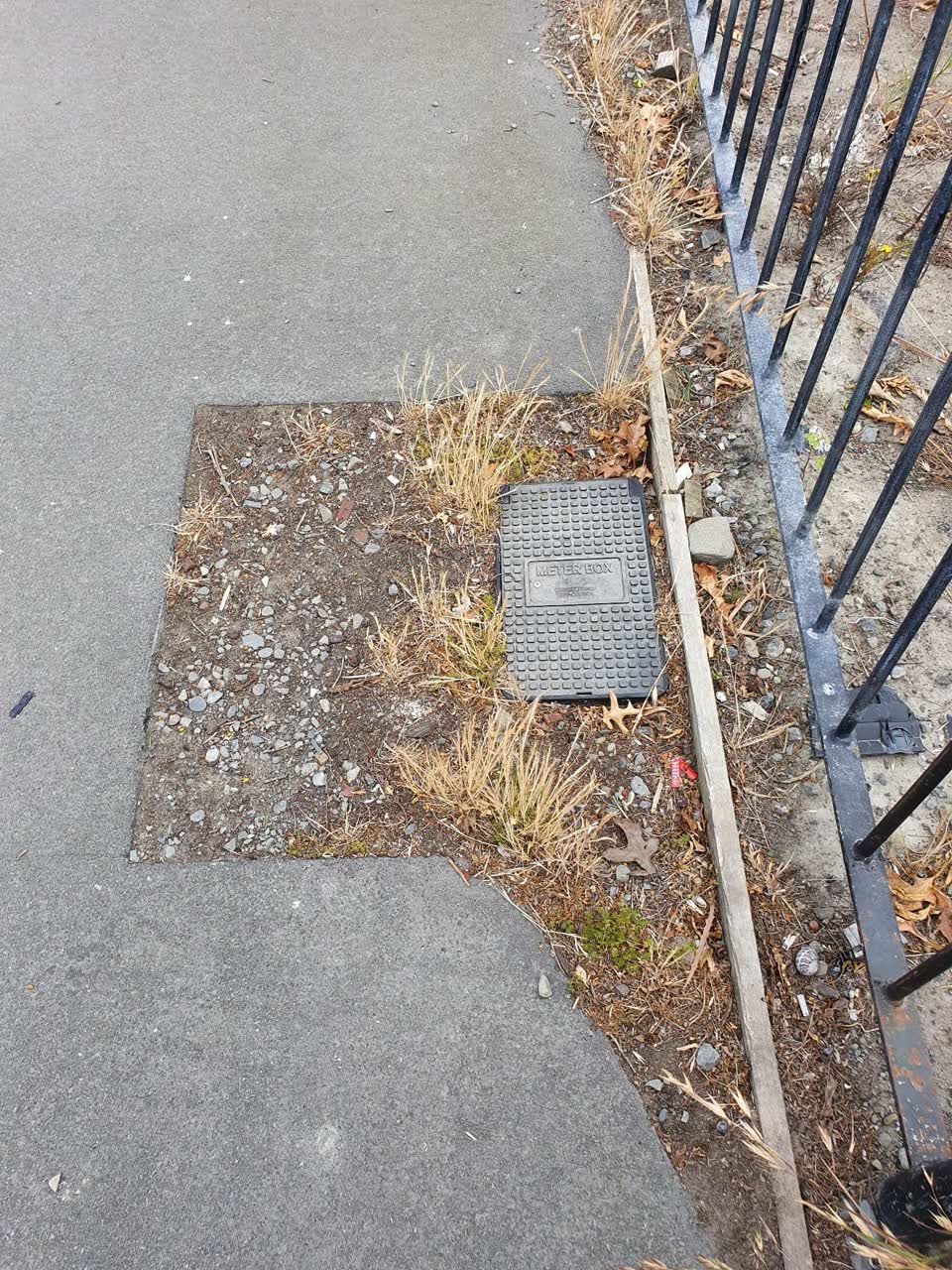 The photograph attached to this roading/streets report