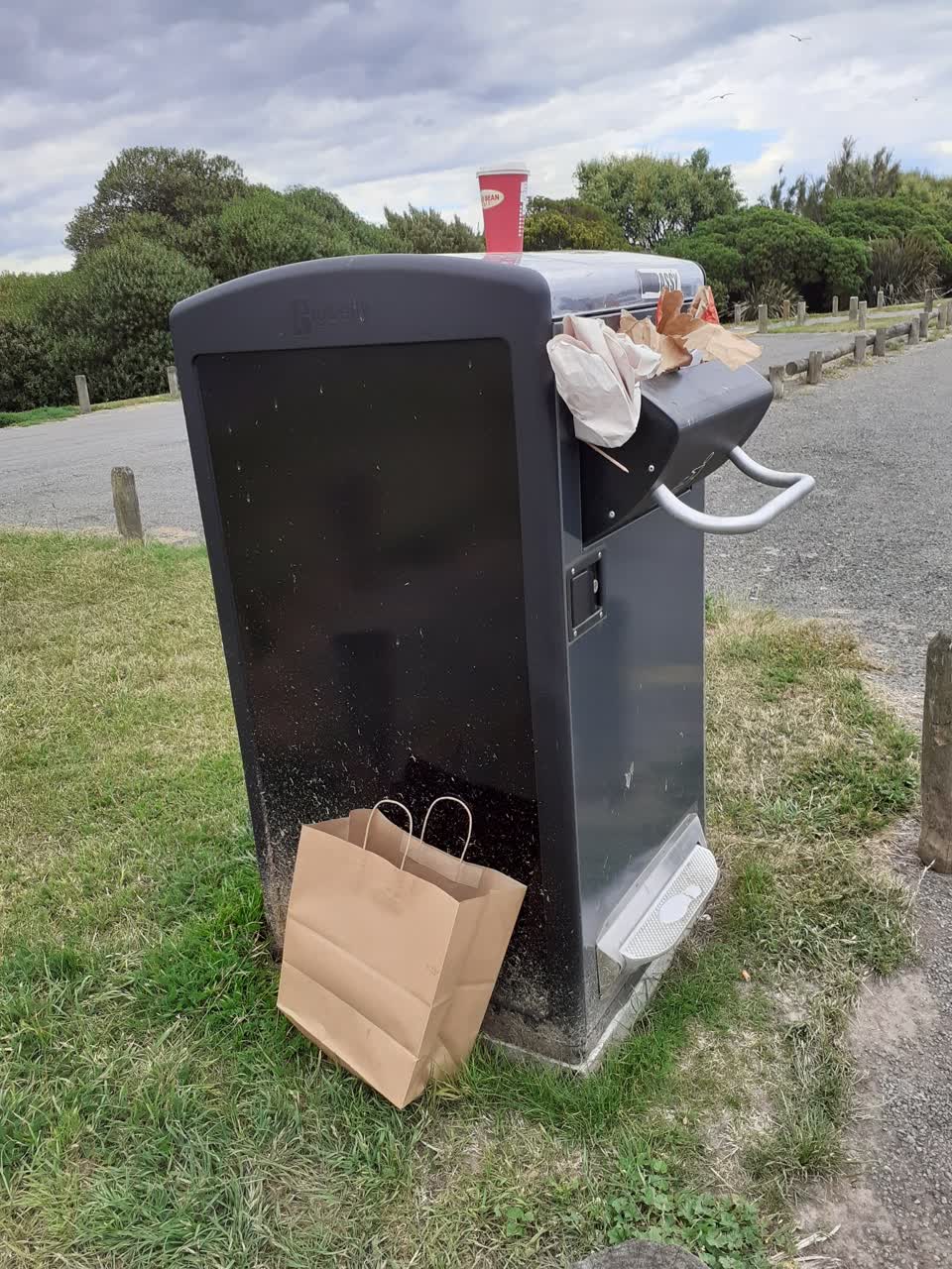 The photograph attached to this rubbish/recycling report