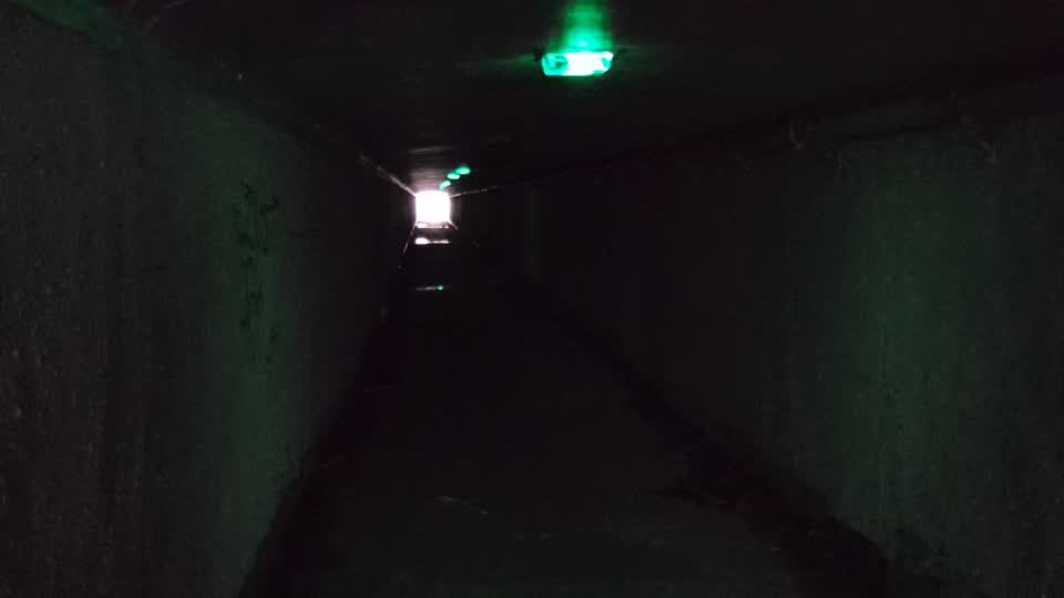 The photograph attached to this street light outage report