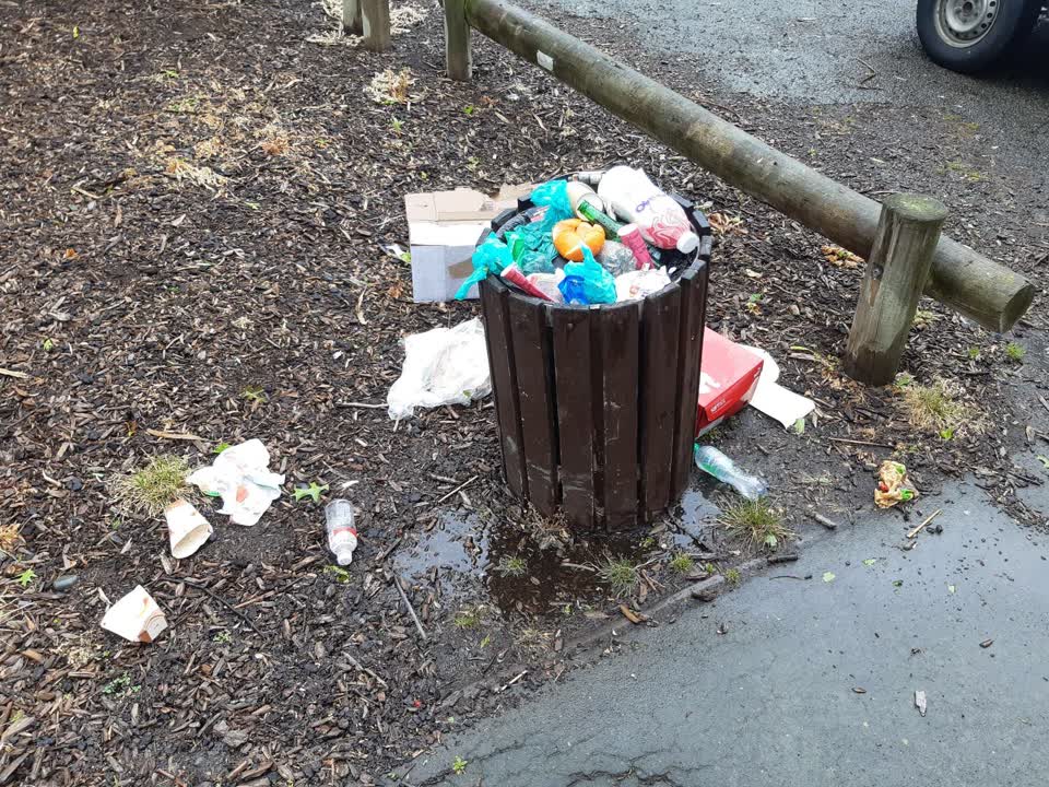 The photograph attached to this rubbish/recycling report