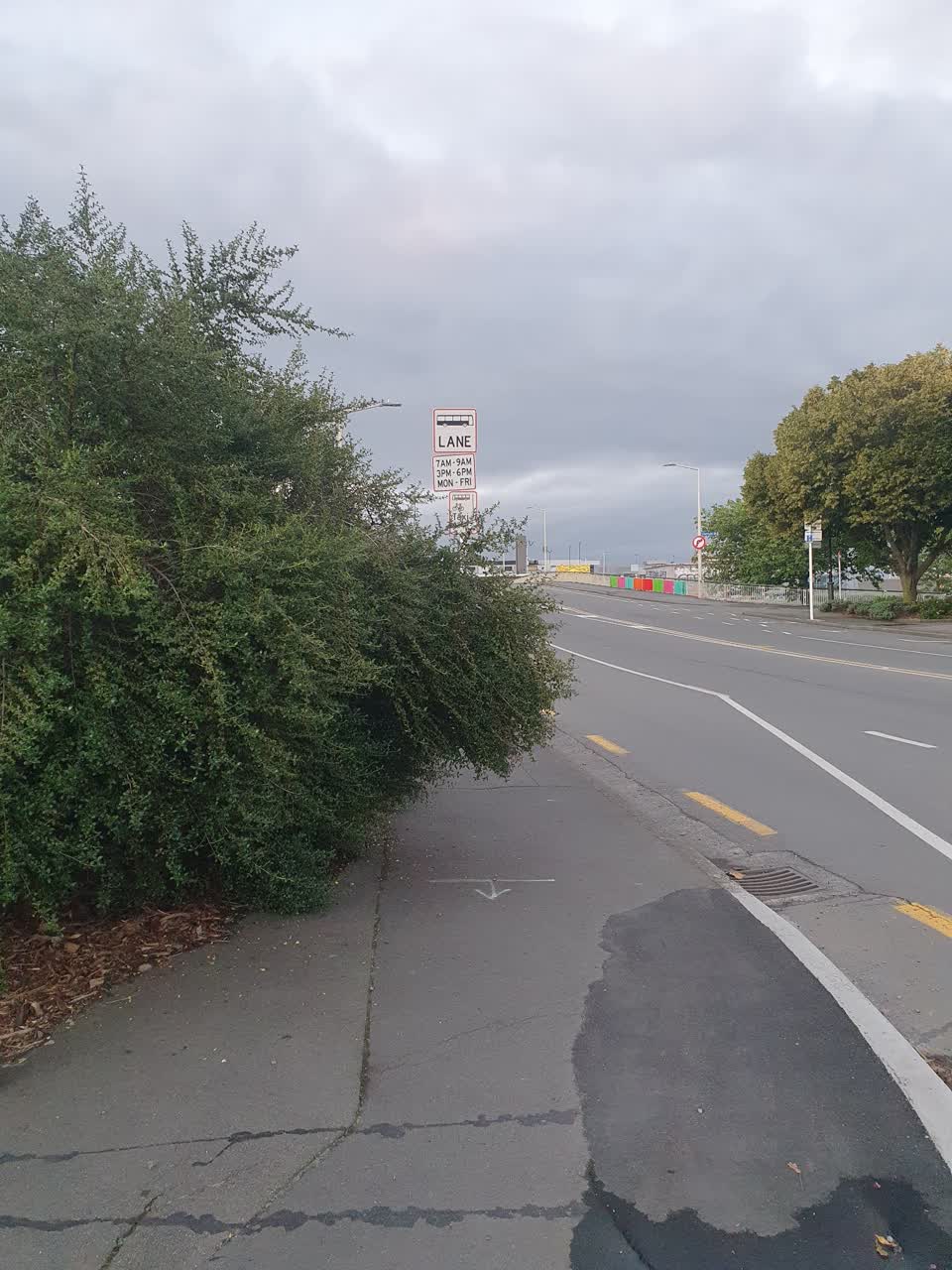 The photograph attached to this roading/streets report