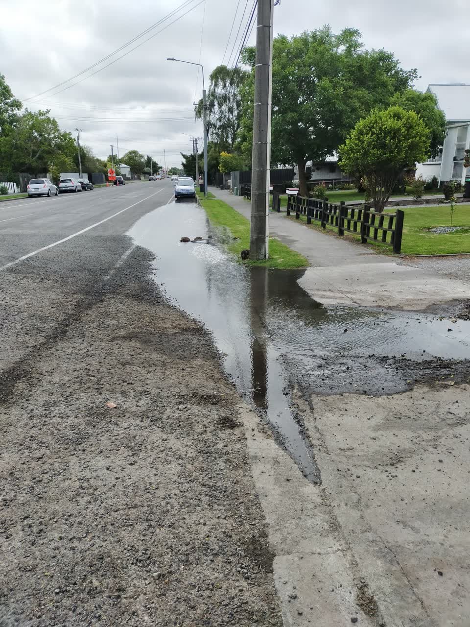The photograph attached to this water leak report