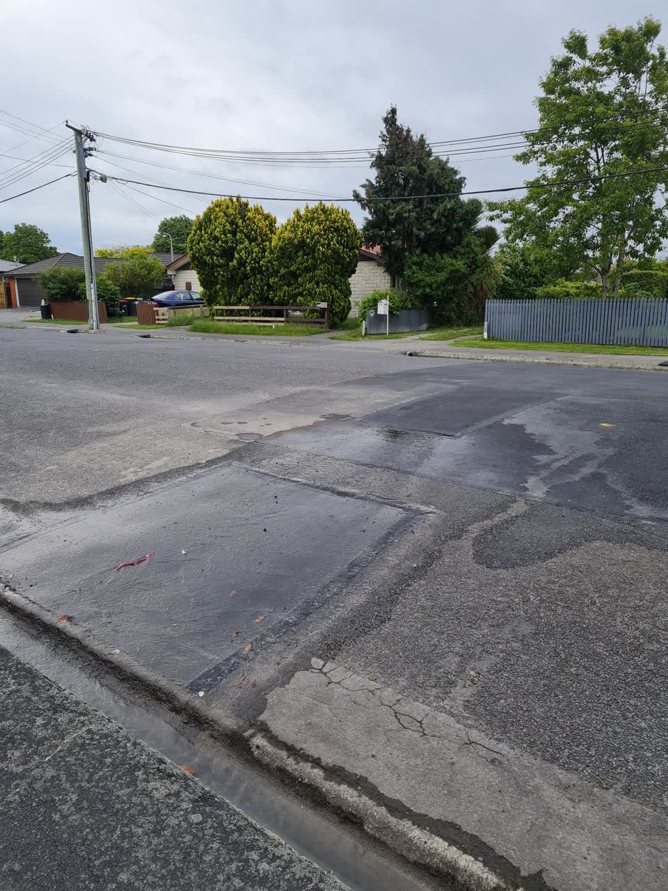 The photograph attached to this water leak report
