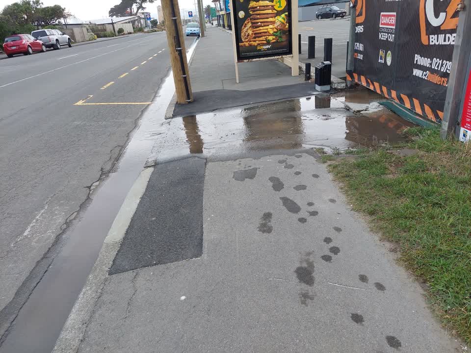 The photograph attached to this flooding report
