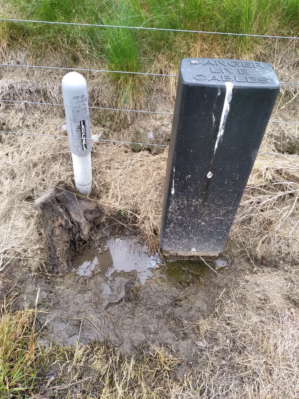 The photograph attached to this water leak report