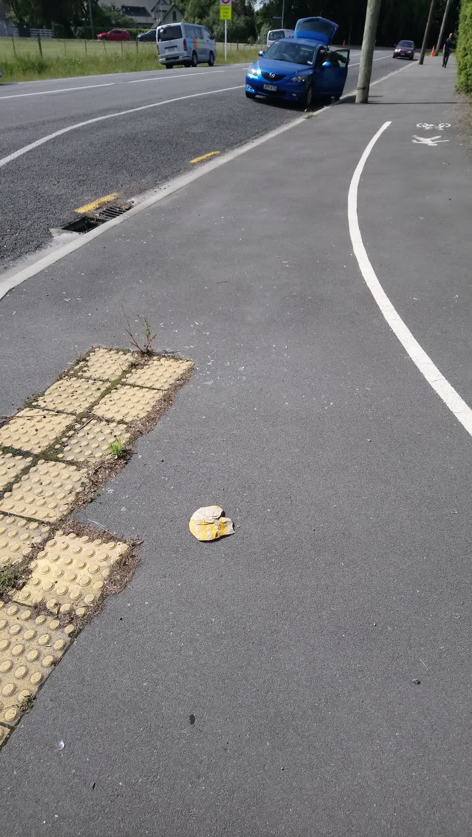 The photograph attached to this roading/streets report