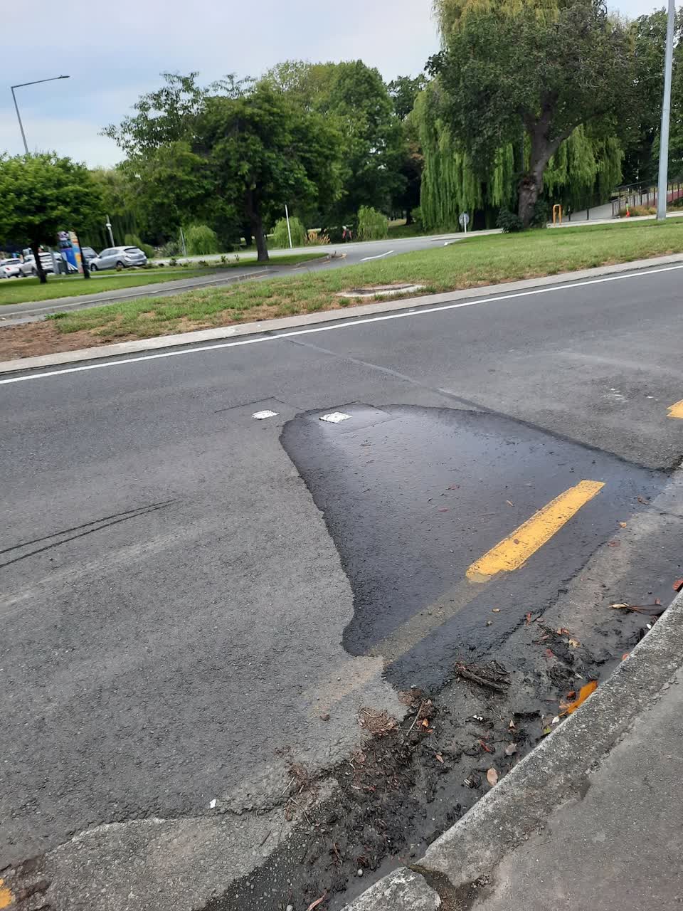 The photograph attached to this water leak report