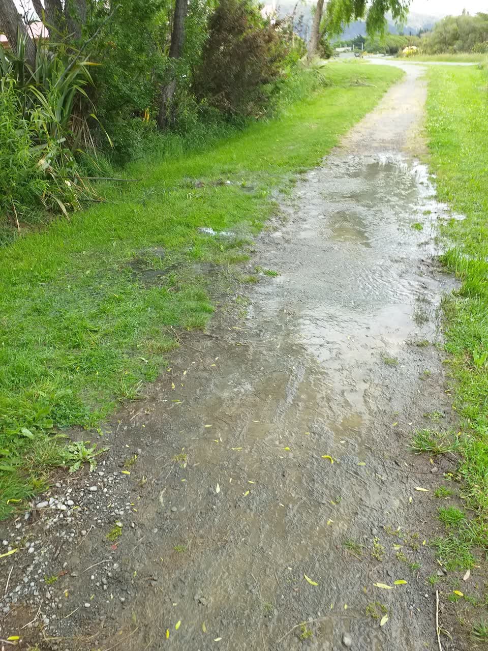 The photograph attached to this flooding report