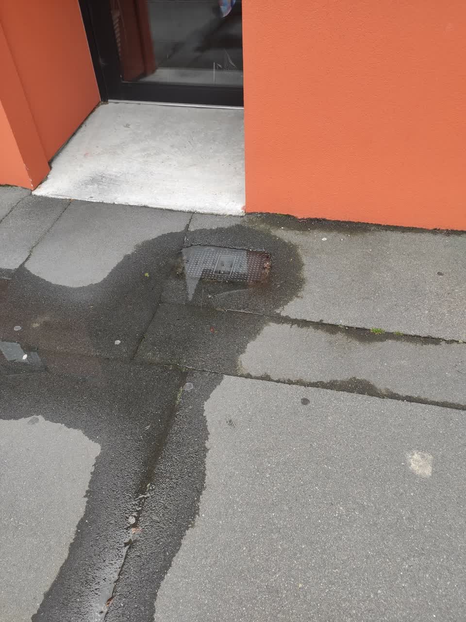 The photograph attached to this water leak report