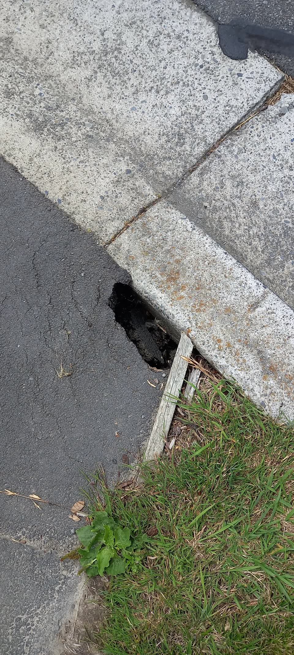 The photograph attached to this roading/streets report
