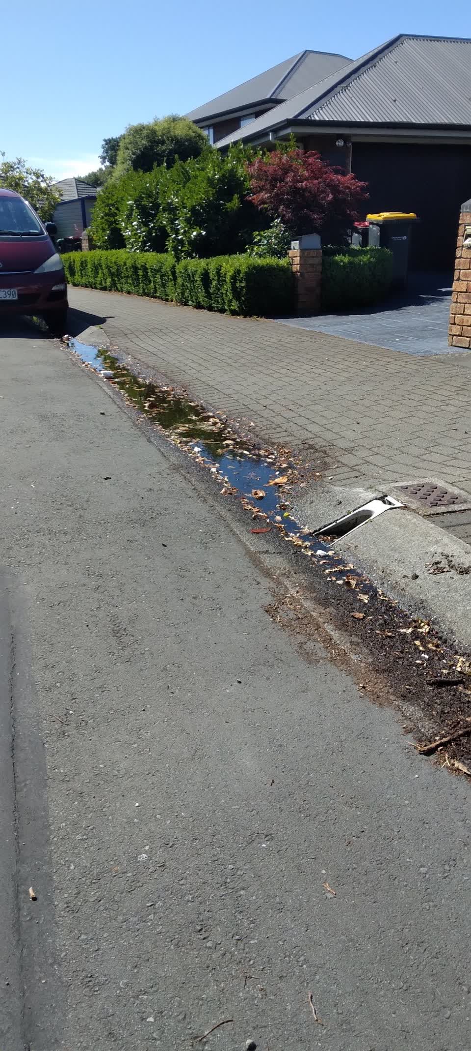 The photograph attached to this wastewater/stormwater report