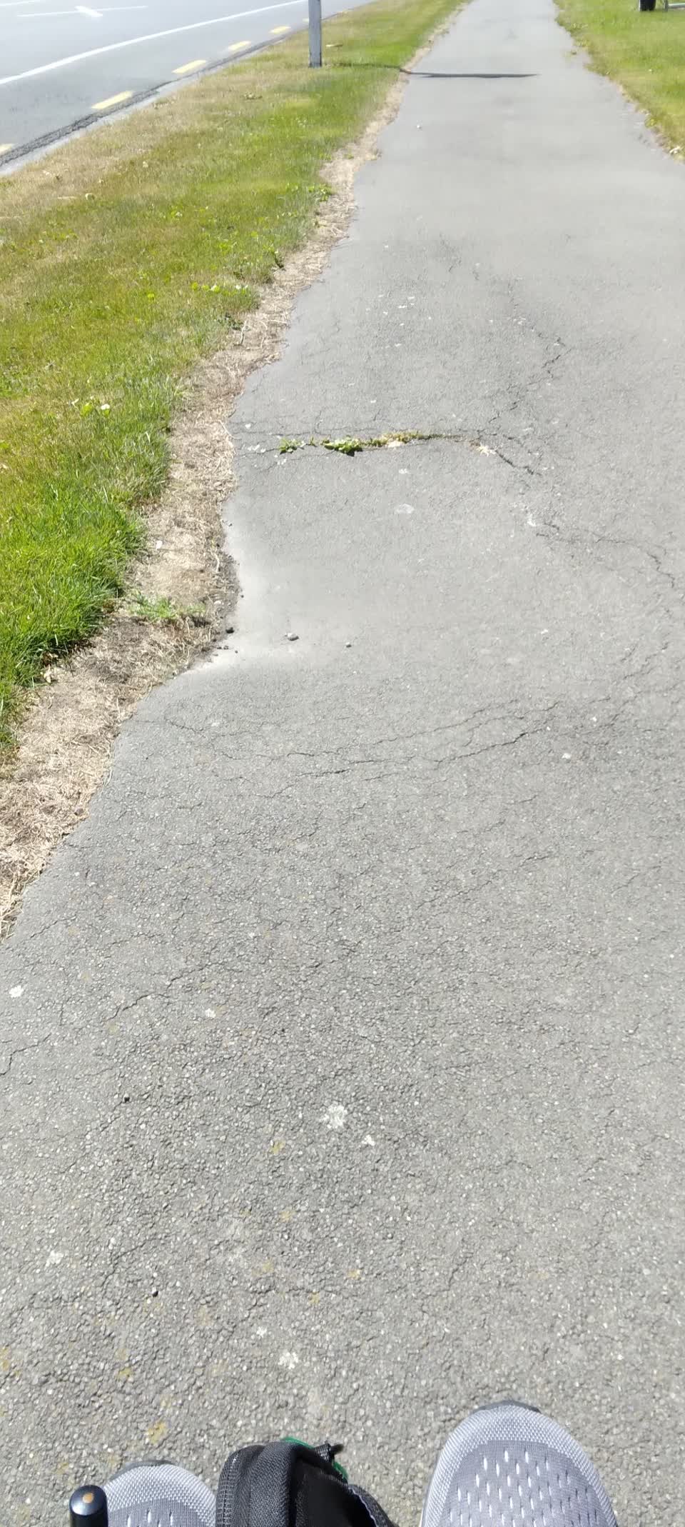 The photograph attached to this roading/streets report