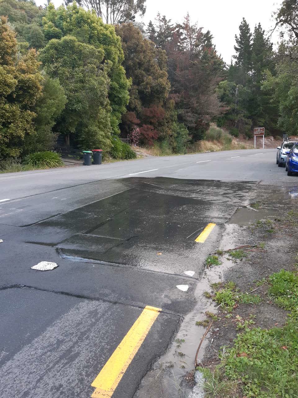 The photograph attached to this water leak report