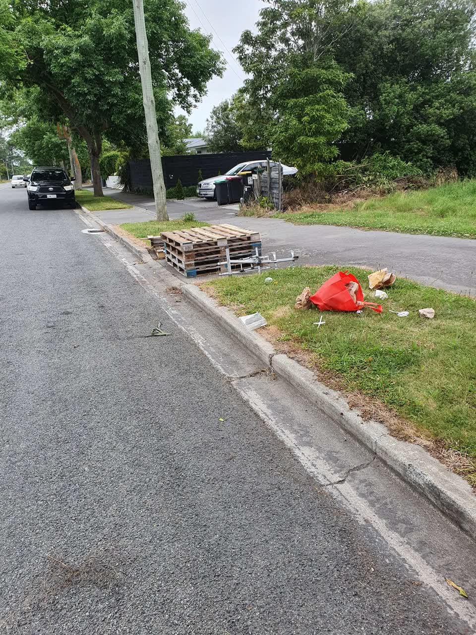 The photograph attached to this rubbish/recycling report