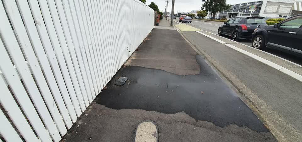 The photograph attached to this water leak report