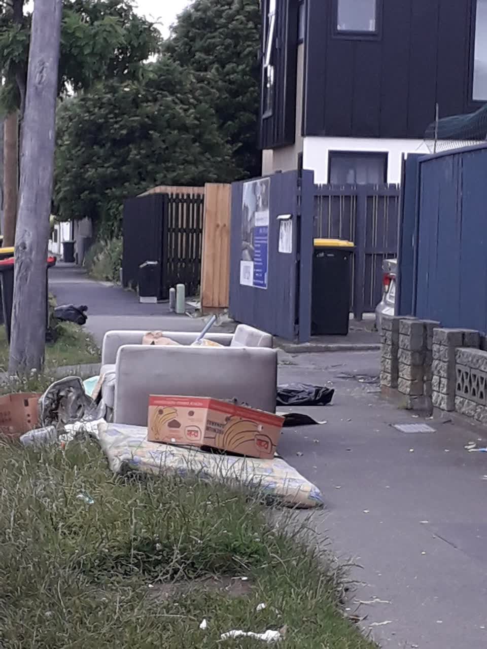 The photograph attached to this rubbish/recycling report
