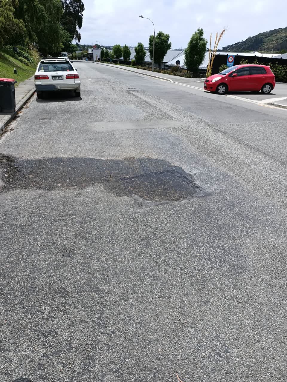 The photograph attached to this water leak report