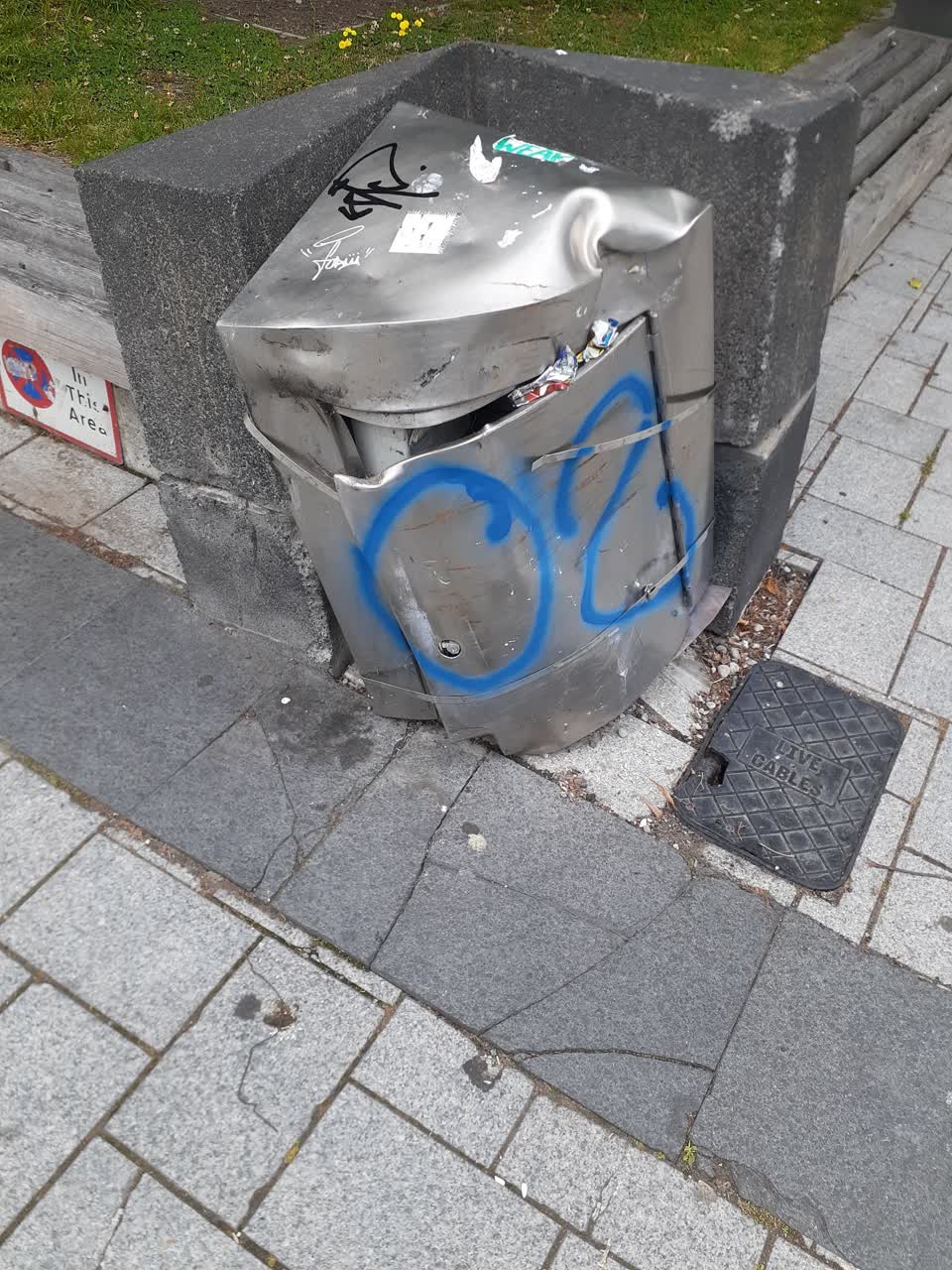 The photograph attached to this rubbish/recycling report