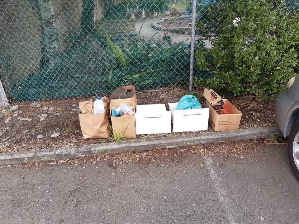 The photograph attached to this rubbish/recycling report