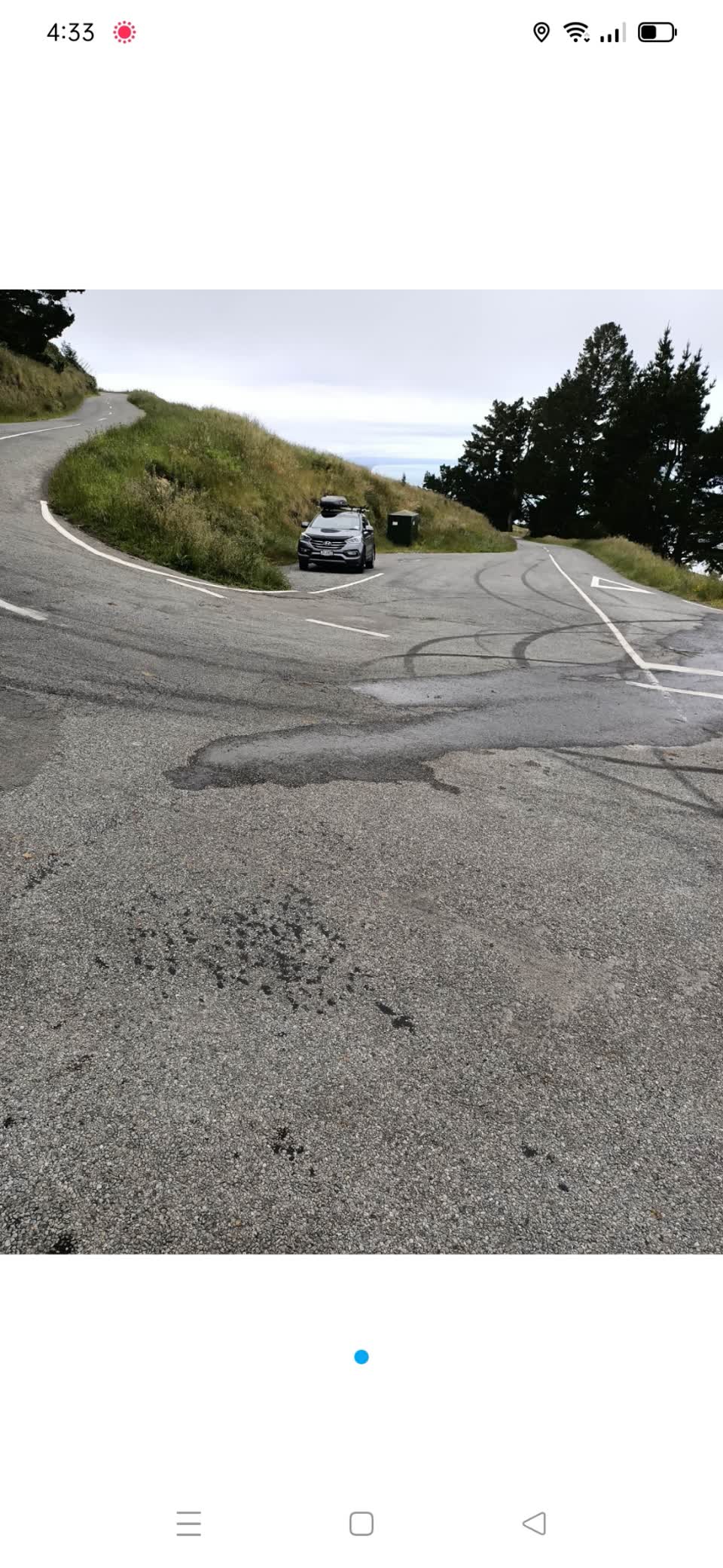 The photograph attached to this water leak report