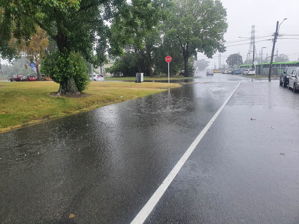 The photograph attached to this flooding report