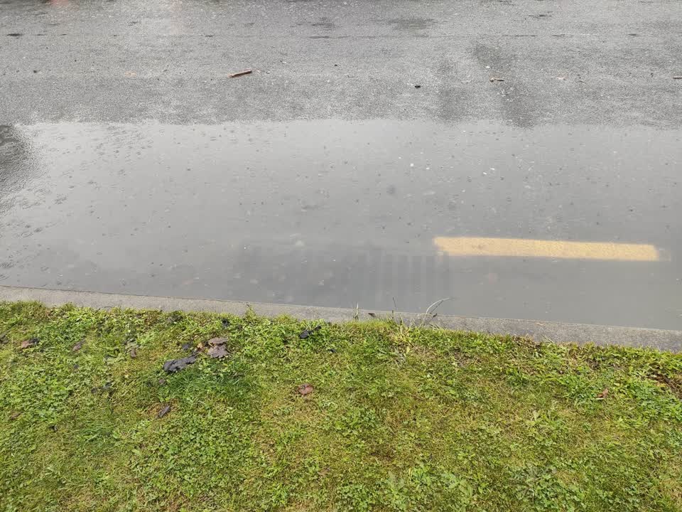 The photograph attached to this flooding report