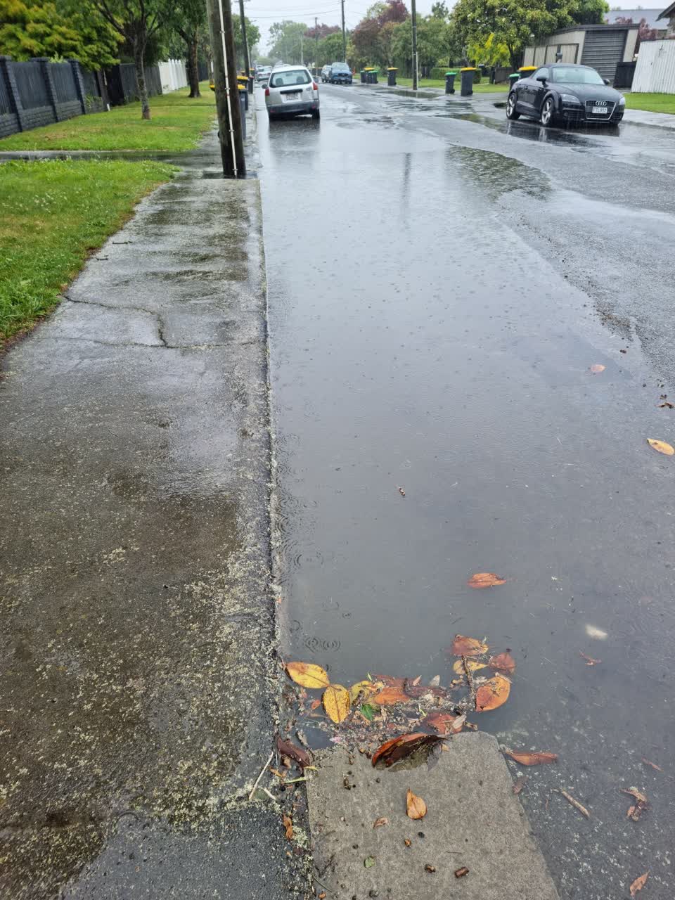 The photograph attached to this flooding report