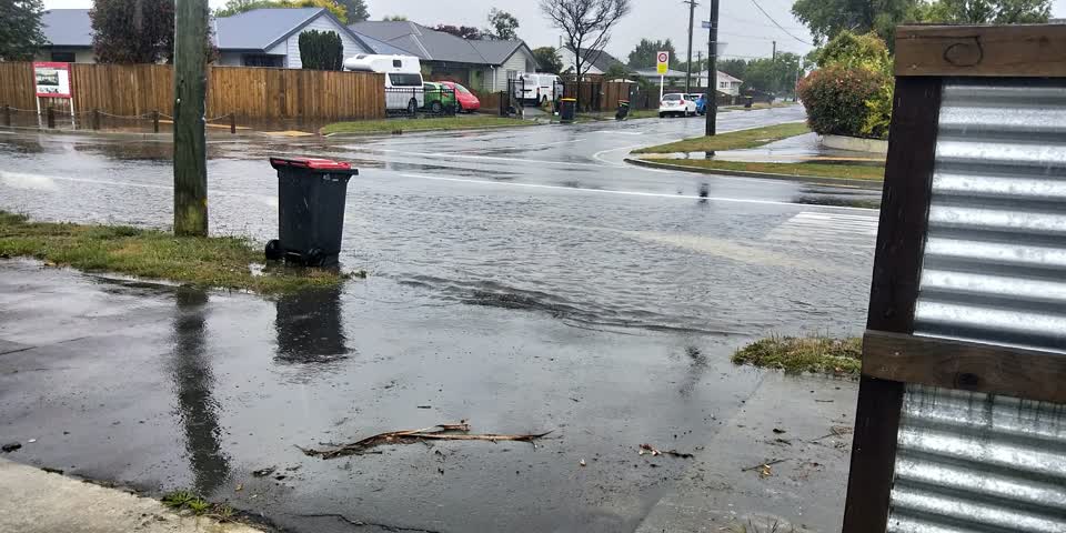 The photograph attached to this flooding report