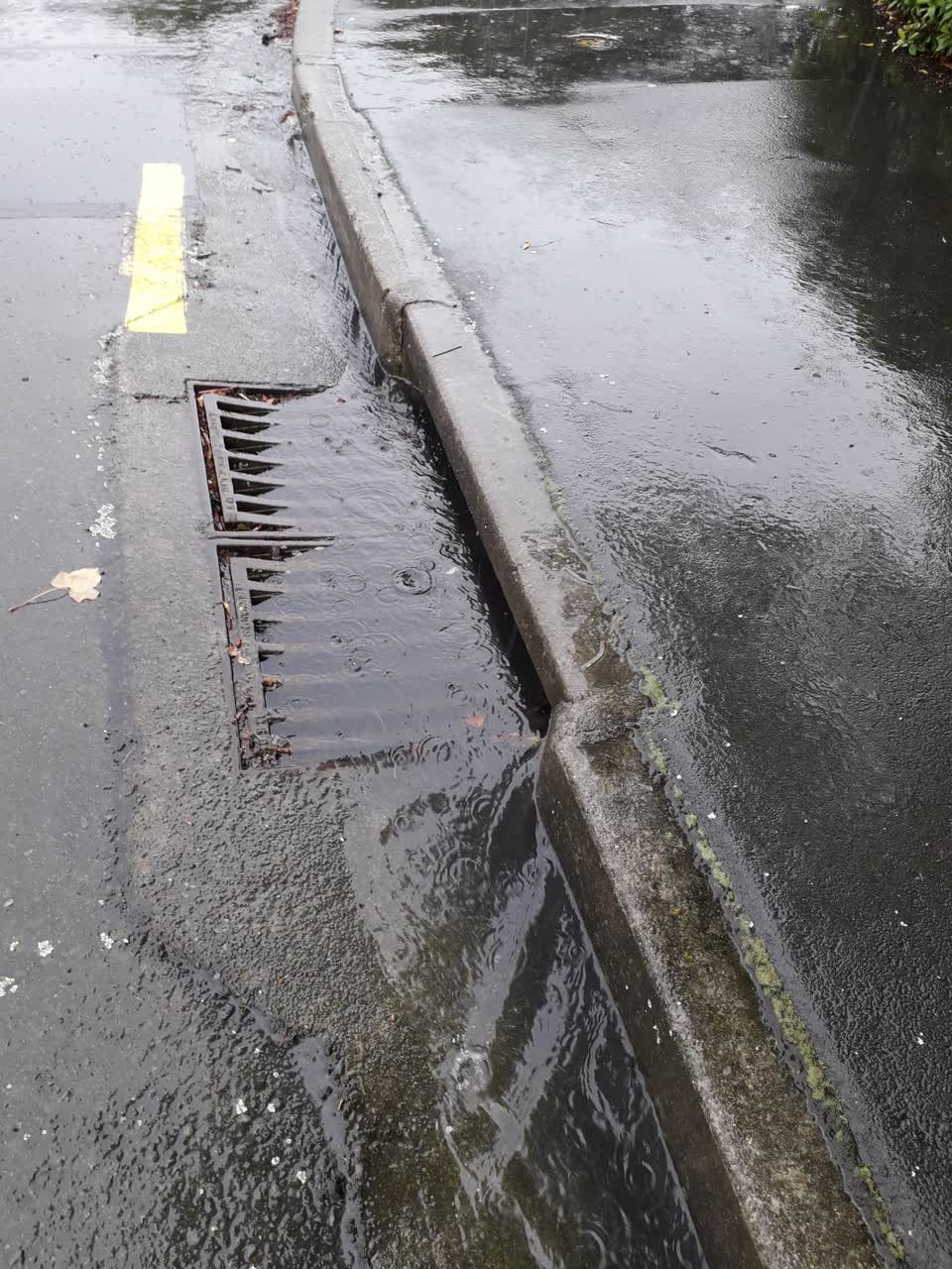 The photograph attached to this flooding report