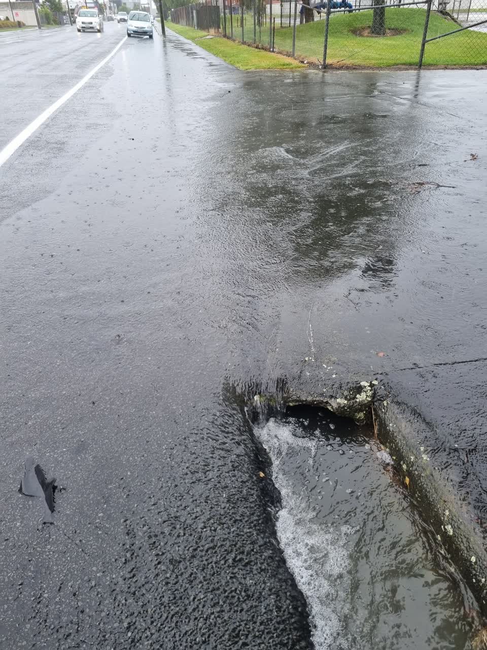 The photograph attached to this wastewater/stormwater report