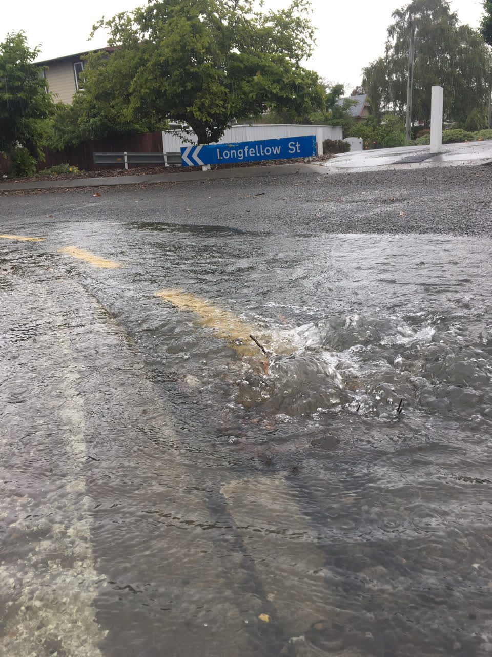The photograph attached to this flooding report