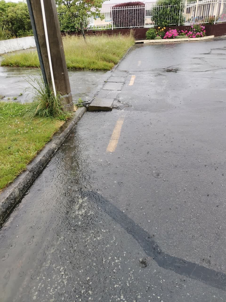 The photograph attached to this flooding report