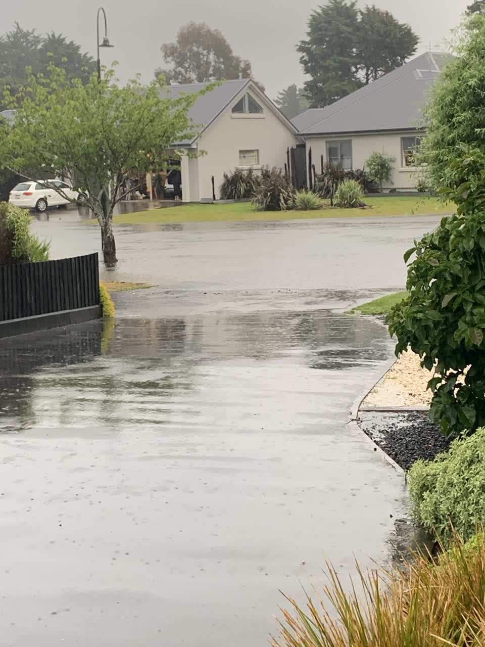 The photograph attached to this flooding report