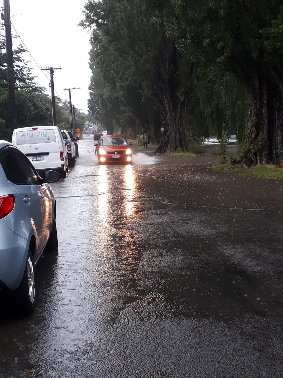 The photograph attached to this flooding report